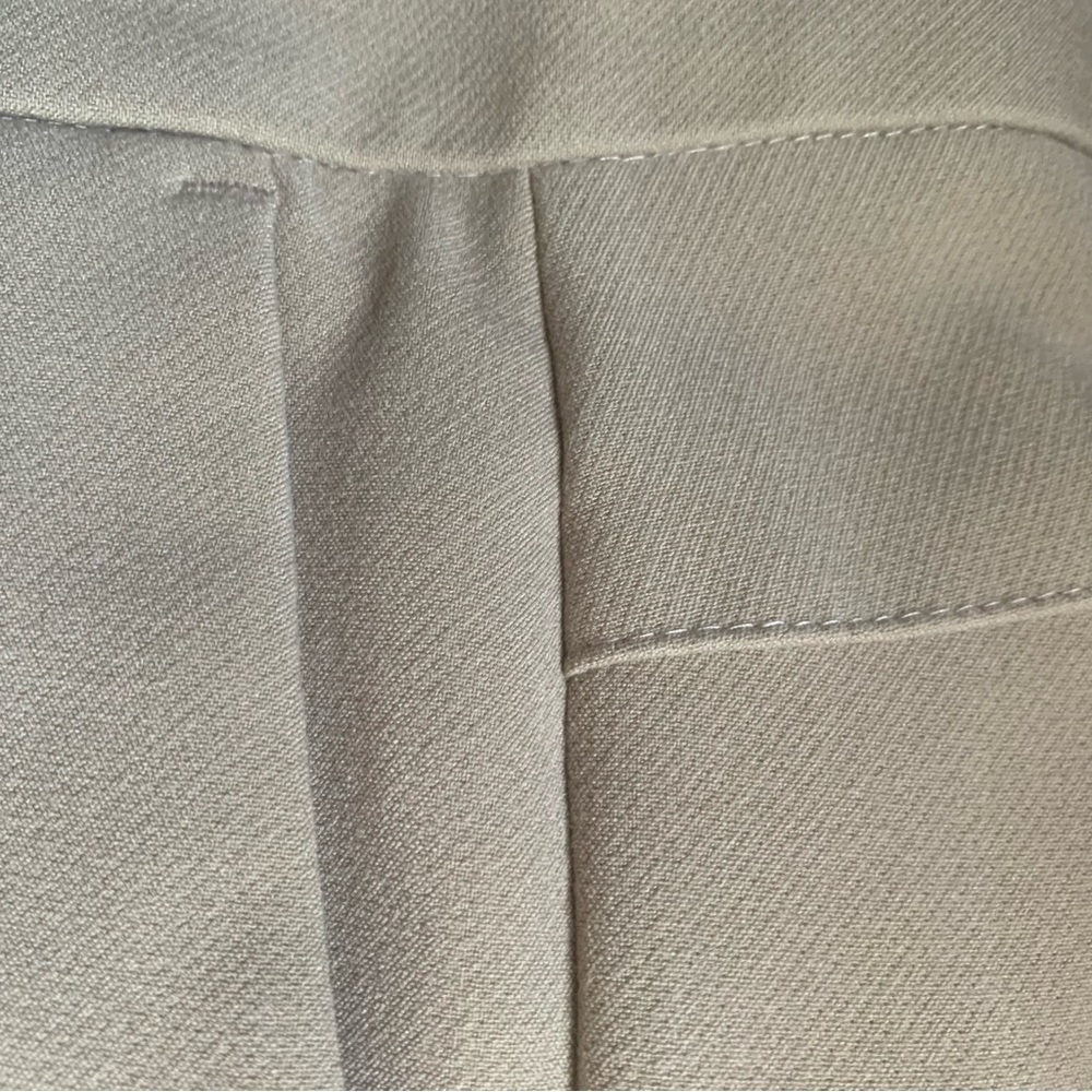 Ann Taylor Ankle Pants Mid-rise Tapered Trouser Taupe 12P Travel Transitional - Picture 3 of 10